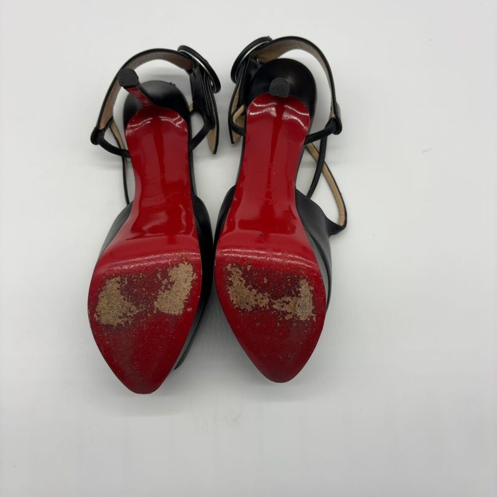 Christian Louboutin Platform Heels with Signature Red Sole - Picture 4 of 9